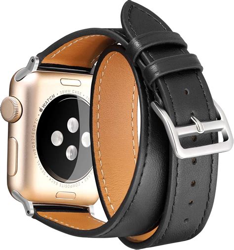 apple watch leather strap amazon|genuine leather apple watch strap.